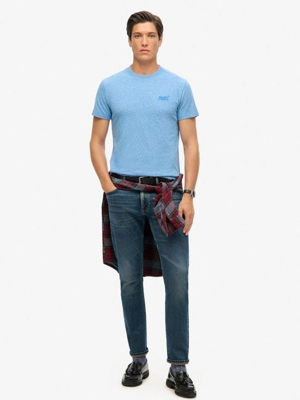 Superdry Classic T Shirt Blau - Größe 3XL günstig online kaufen