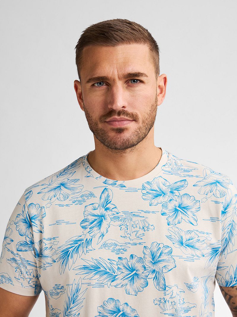 Petrol T-Shirt Crestview Print Blau - Größe XL günstig online kaufen
