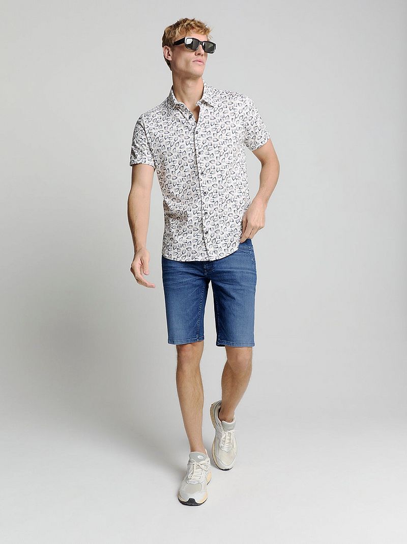 No Excess Short Denim Stretch Stone
