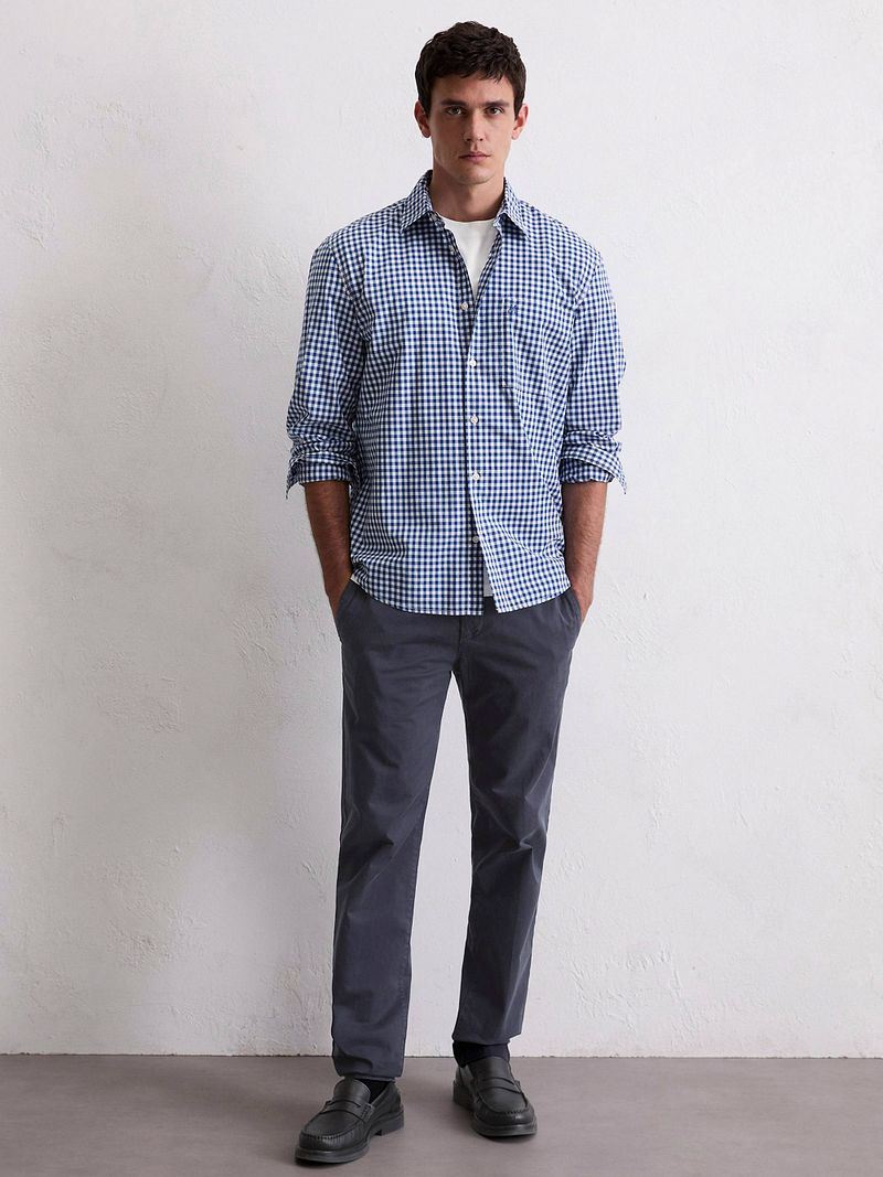 Marc O'Polo Overhemd Ruiten Blauw