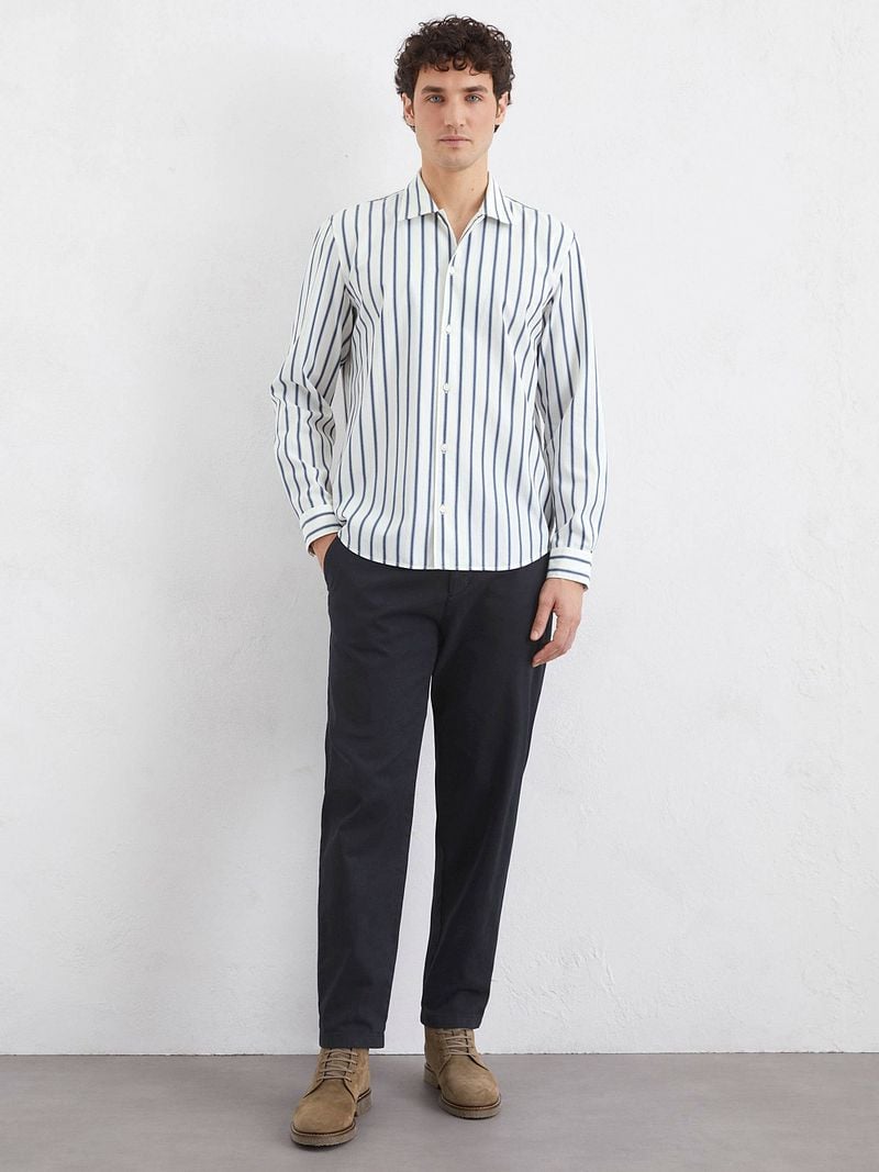 Marc O'Polo Overhemd Streep Blauw