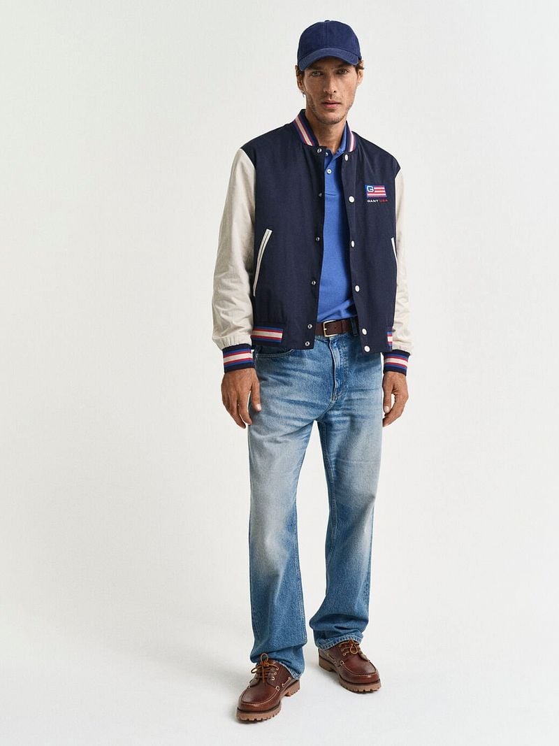 Gant Shield Piqué Poloshirt Kobaltblauw
