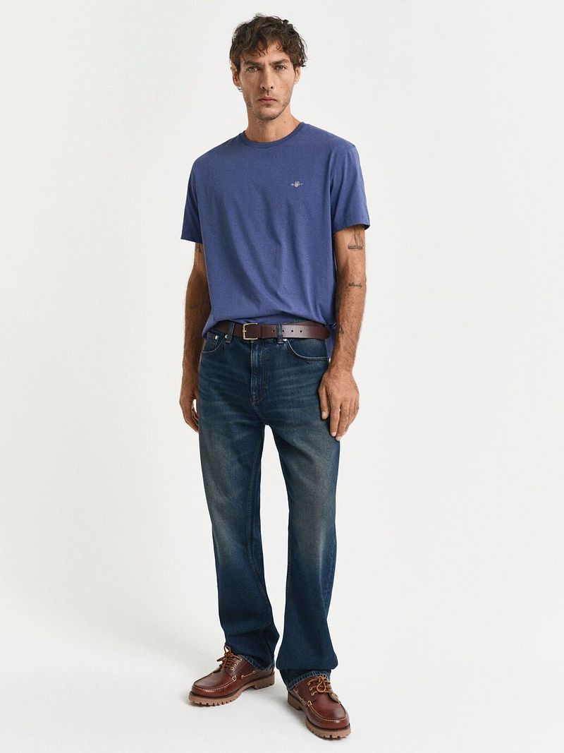 Gant T-shirt Shield Logo Dusty Navy