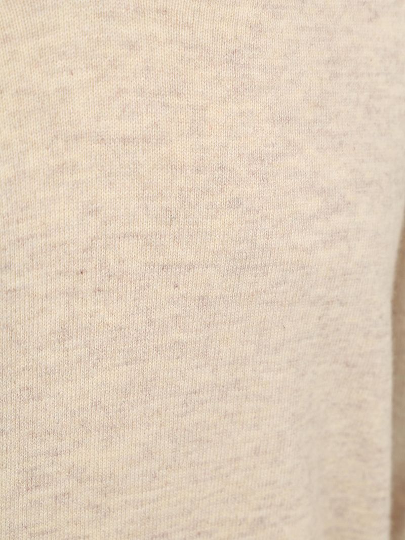 Profuomo Longsleeve Poloshirt Wol Blend Sand