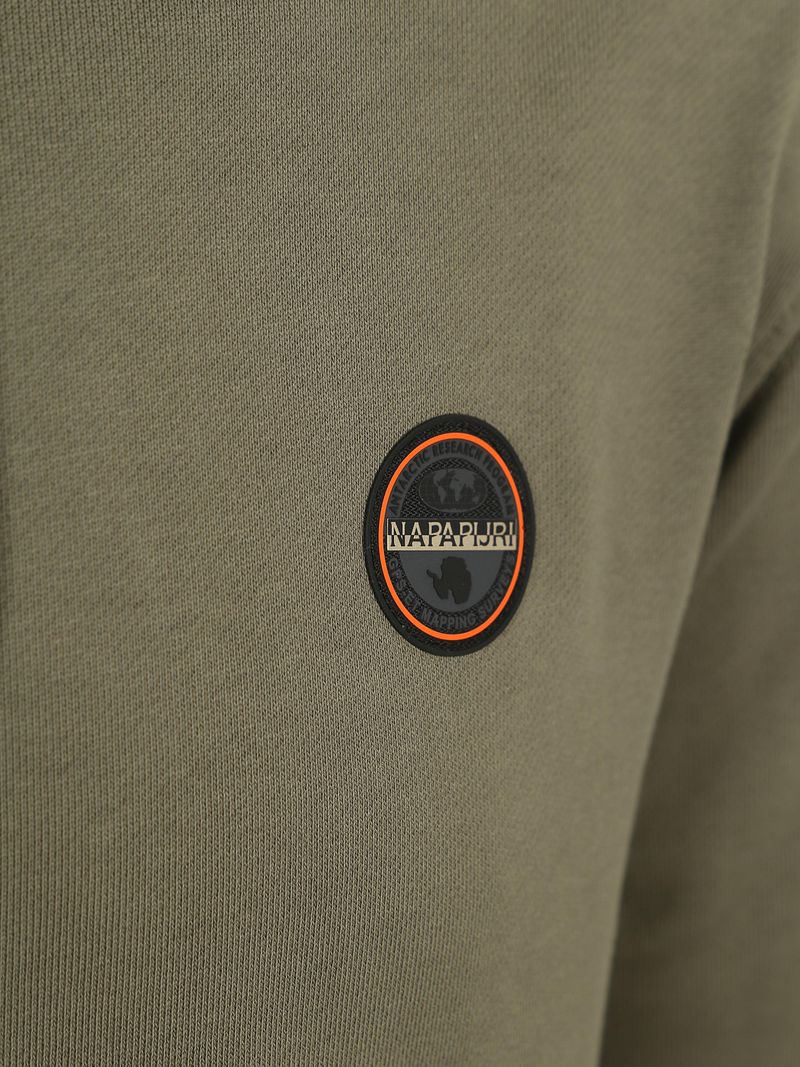 Napapijri Badge Hoodie Olijfgroen