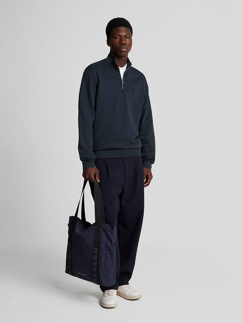 Lyle and Scott Lyle & Scott Half Zip Pullover Tonal Navy