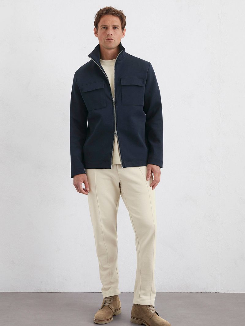 Marc O'Polo Scuba Interlock Overshirt Navy