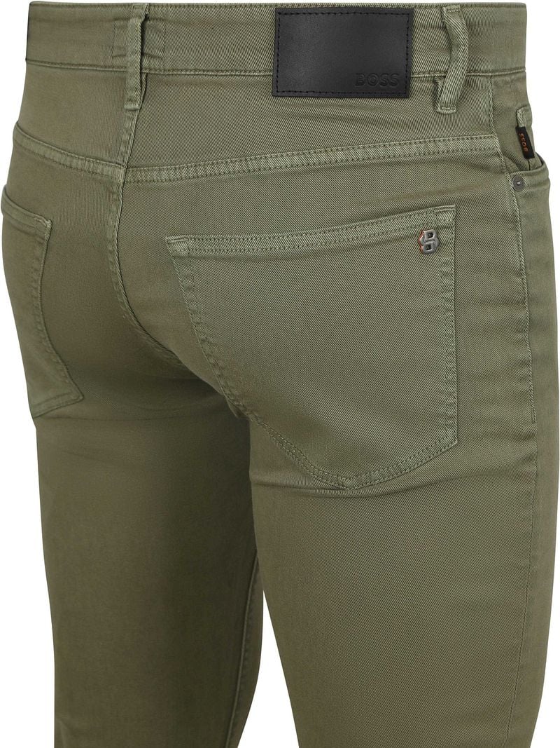 Boss Delaware Jeans Olijfgroen