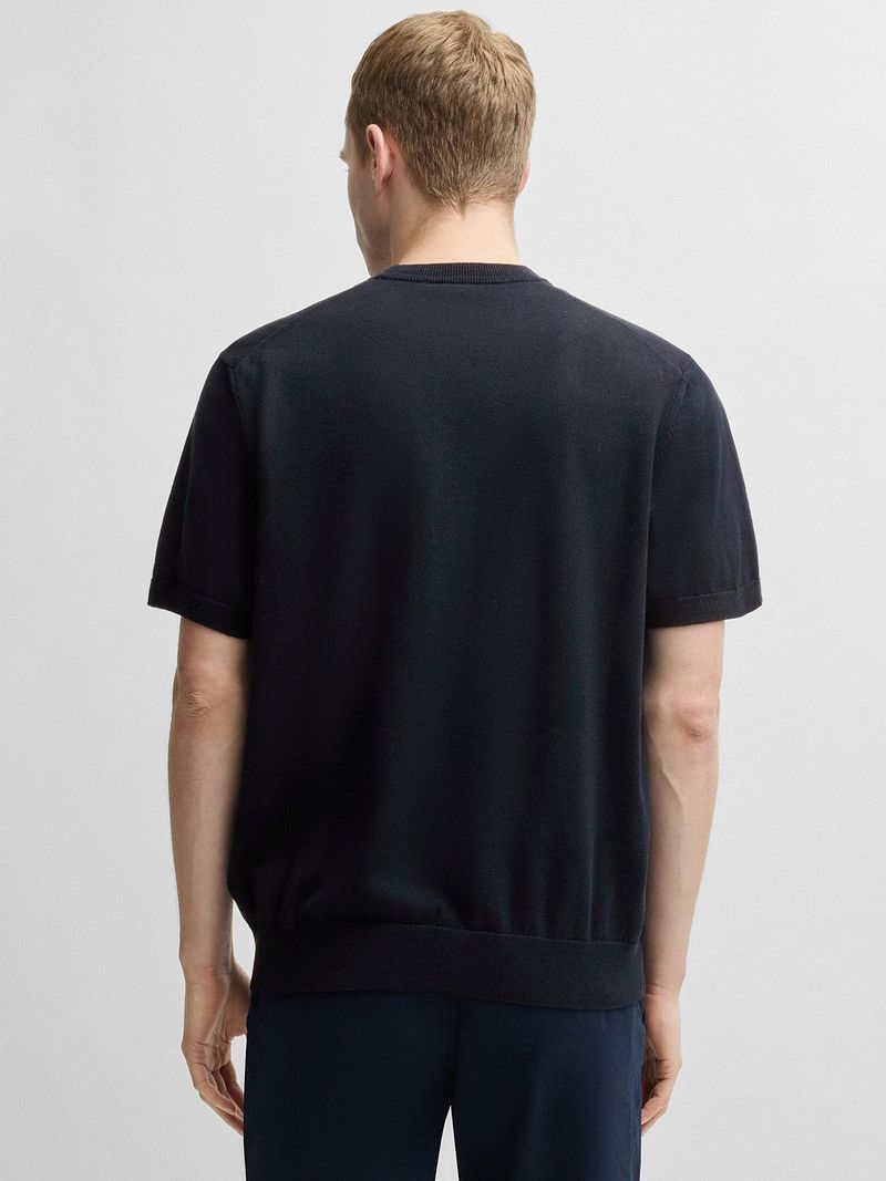 Boss Knitted T-shirt Kanache Navy