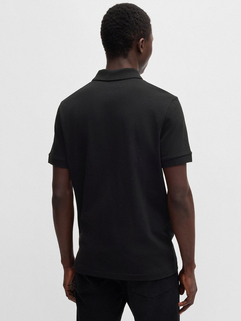 Boss Passerzip Half Zip Polo Zwart