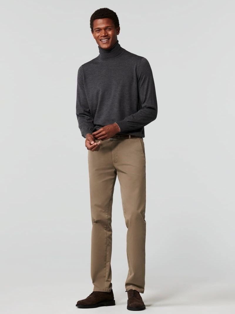 Meyer Hose Roma Chino Hellbraun - Größe 46 günstig online kaufen