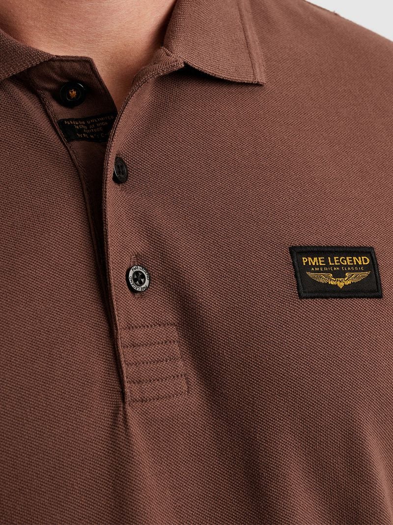 PME Legend American Classic Poloshirt Braun - Größe L günstig online kaufen