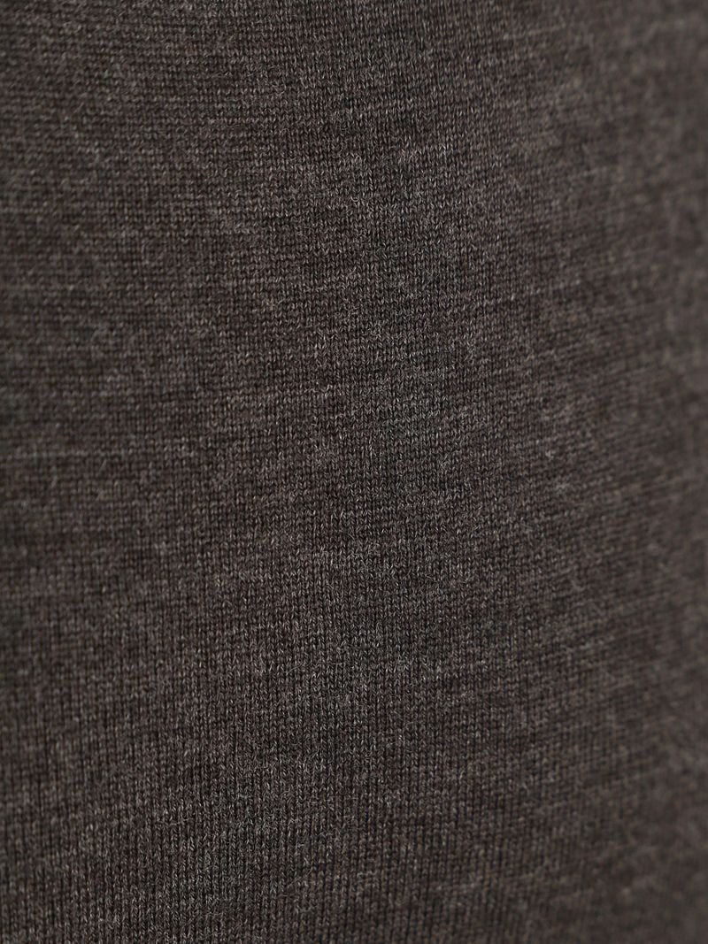 Profuomo Pullover Merinowolle Dunkelbraun - Größe M günstig online kaufen