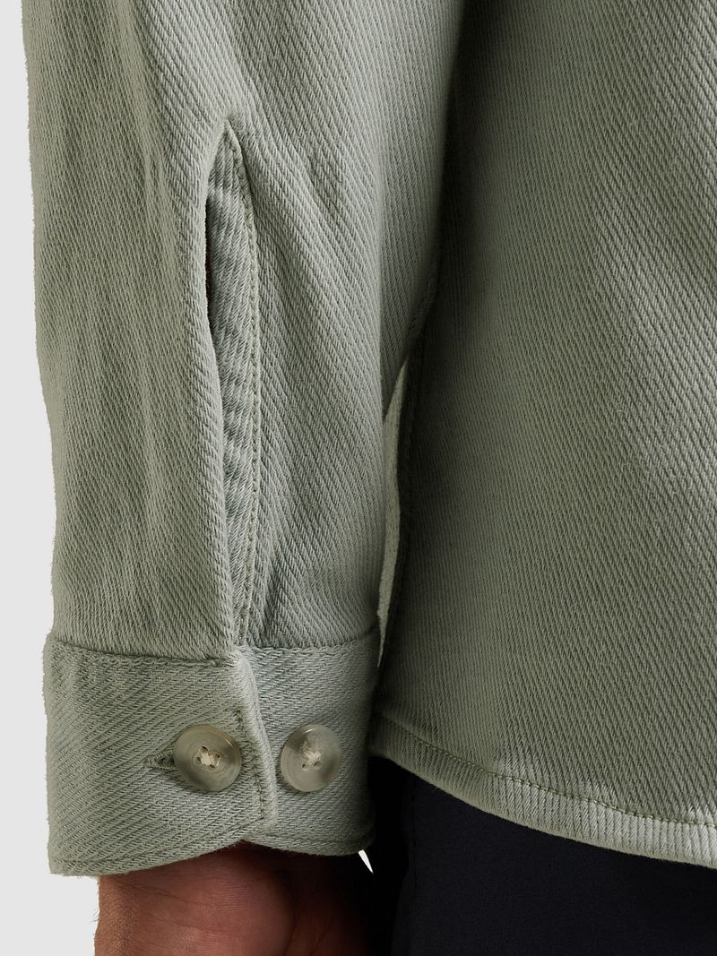 Cast Iron Overshirt Twill Groen