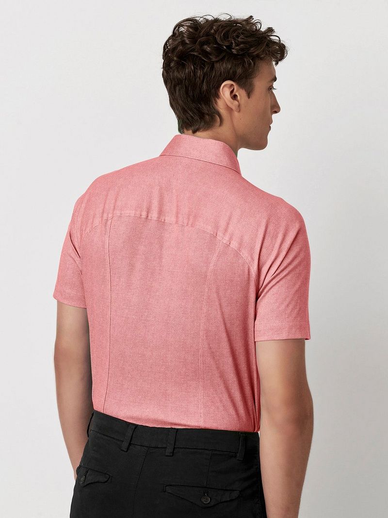 Desoto Short Sleeve Jersey Overhemd Coral
