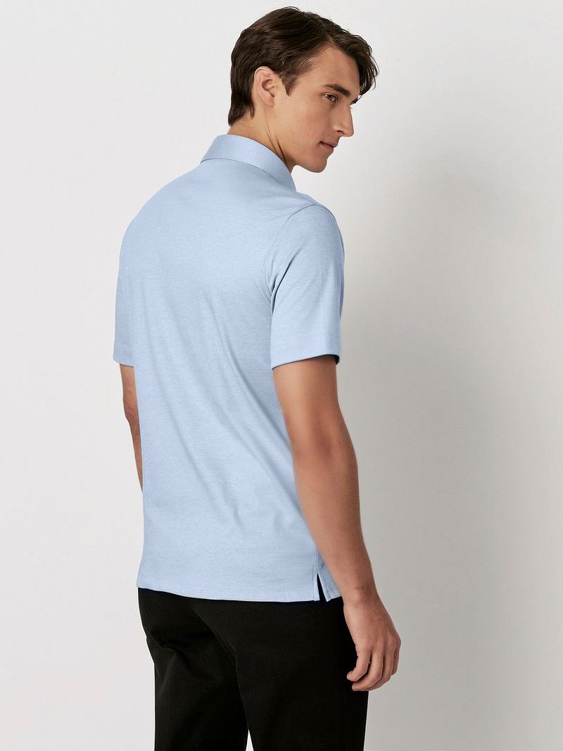 Desoto Poloshirt Essential Lichtblauw