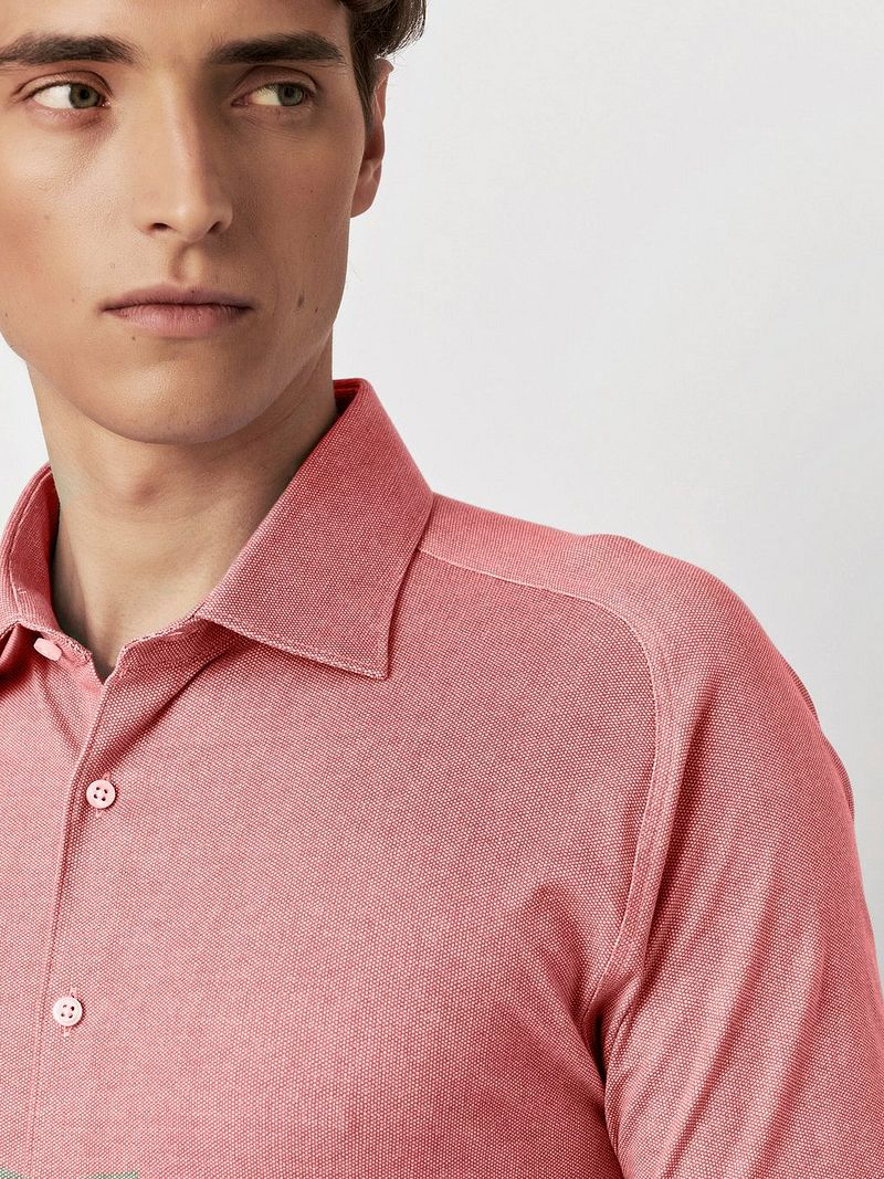 Desoto Short Sleeve Jersey Overhemd Coral