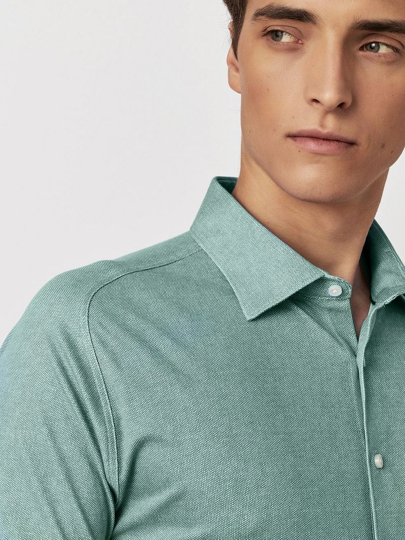 Desoto Short Sleeve Jersey Overhemd Lichtgroen
