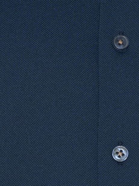 R2 Amsterdam R2 Japanese Knitted Overhemd Korte Mouwen Navy