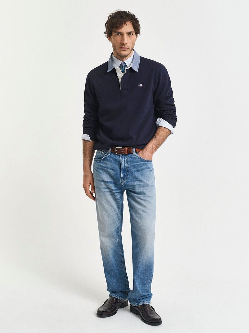 Gant Heavy Rugger Shield Polo Navy
