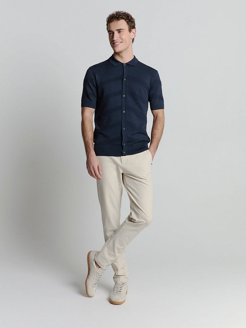 No Excess Knitted Top Navy