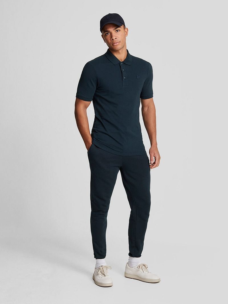 Lyle and Scott Tonal Eagle Poloshirt Navy - Größe S günstig online kaufen