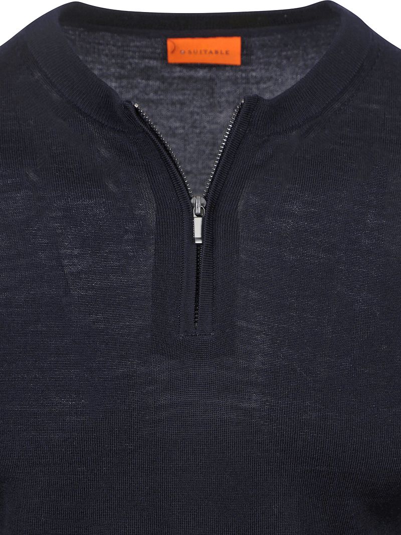 Suitable Crew Zip Merino Navy - Größe XXL günstig online kaufen