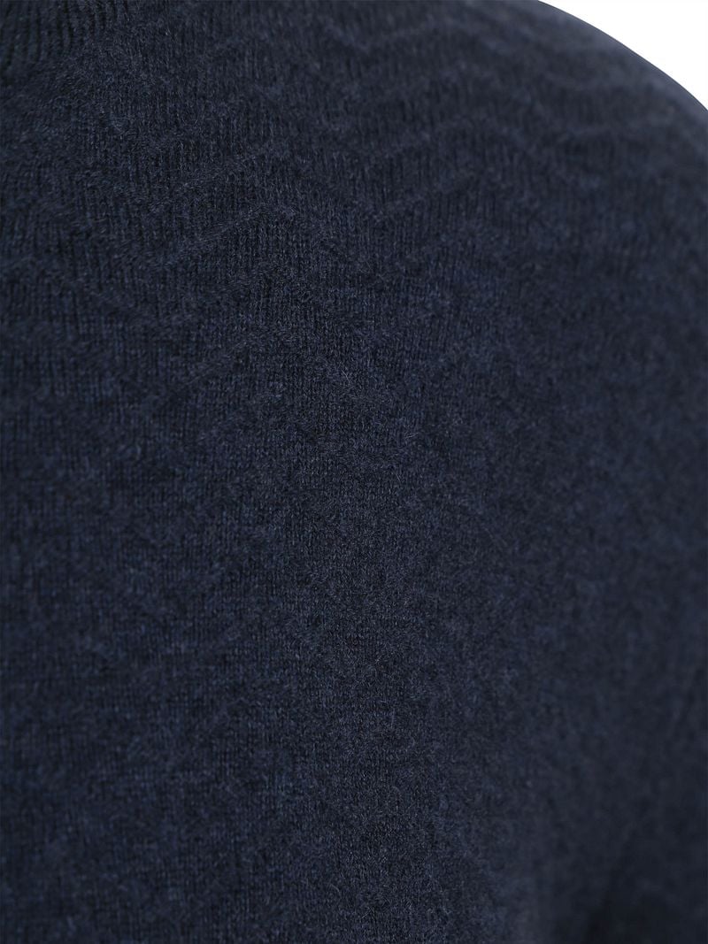 R2 Pullover Halfzip Weave Structure Navy - Größe XXL günstig online kaufen