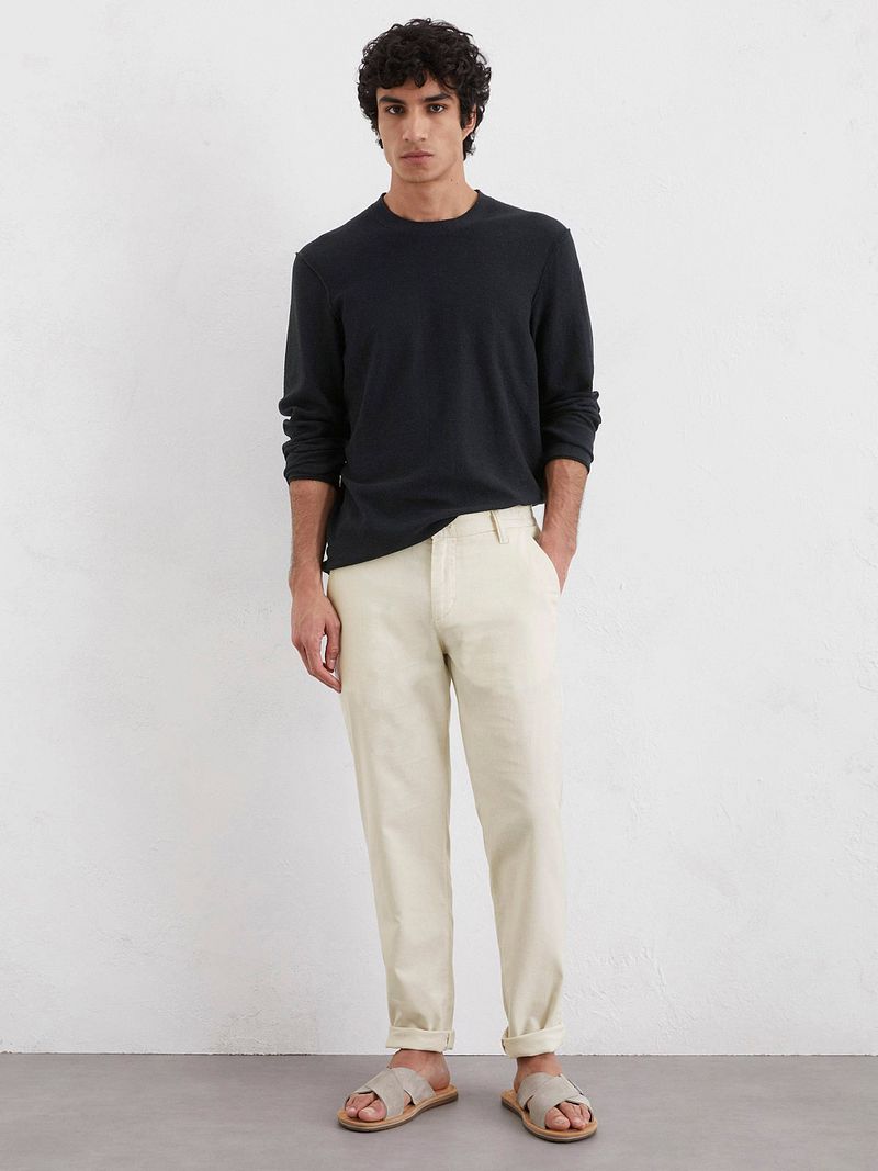 Marc O'Polo Pullover Linen Blend Navy - Größe M günstig online kaufen