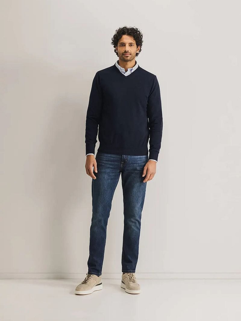 State Of Art Pullover V-Neck Navy - Größe L günstig online kaufen