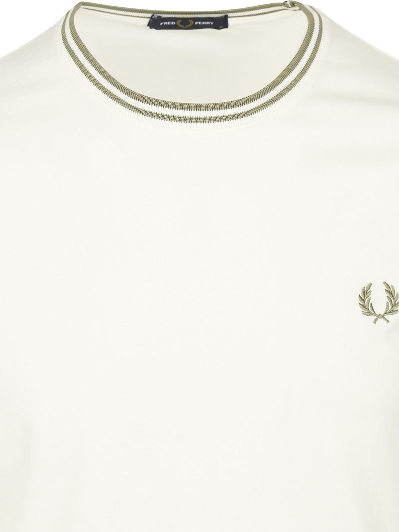 Fred Perry M1588 Twin Tipped T-shirt Off-White