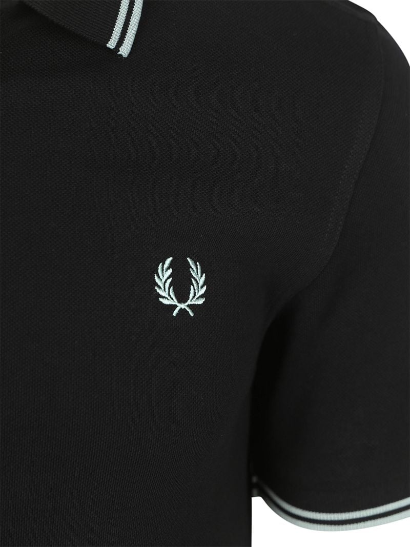 Fred Perry Polo Twin Tipped M3600 Zwart