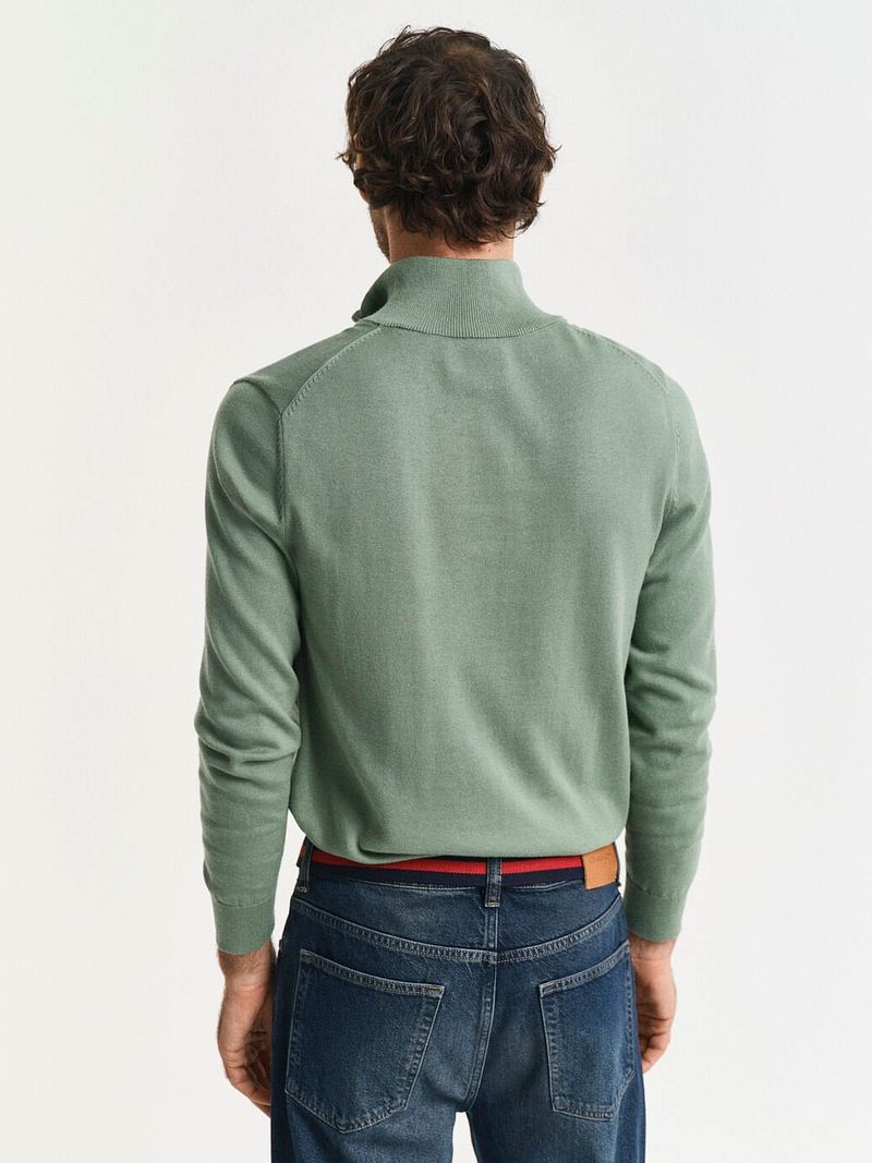 Gant Half Zip Trui Groen