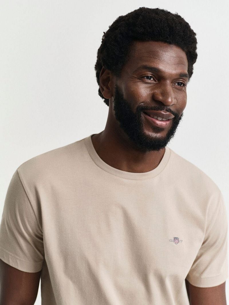 Gant T-shirt Shield Logo Sand