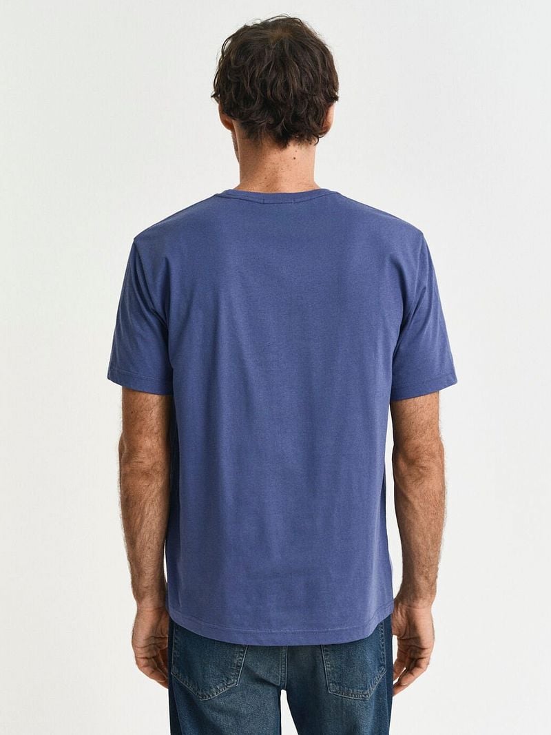 Gant T-shirt Shield Logo Dusty Navy