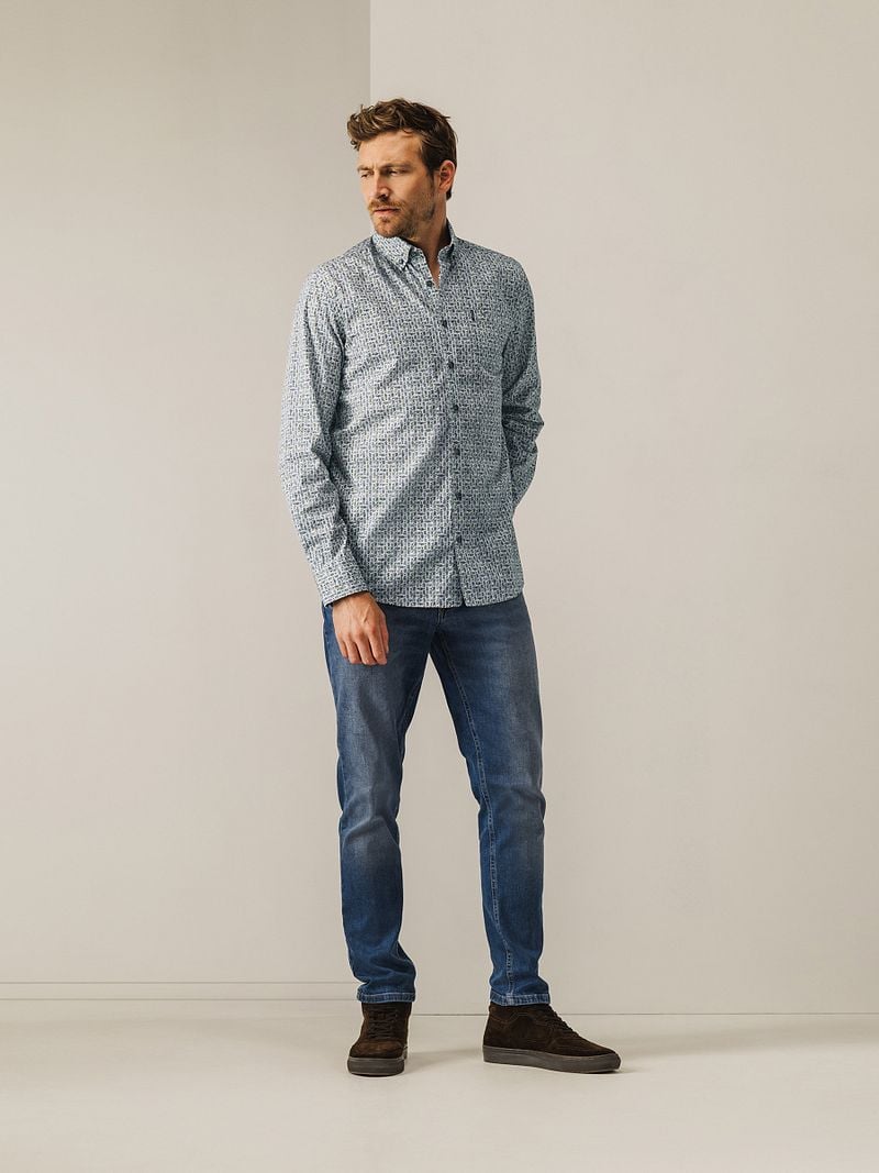 State Of Art Hemd Leafs Blau - Größe 3XL günstig online kaufen