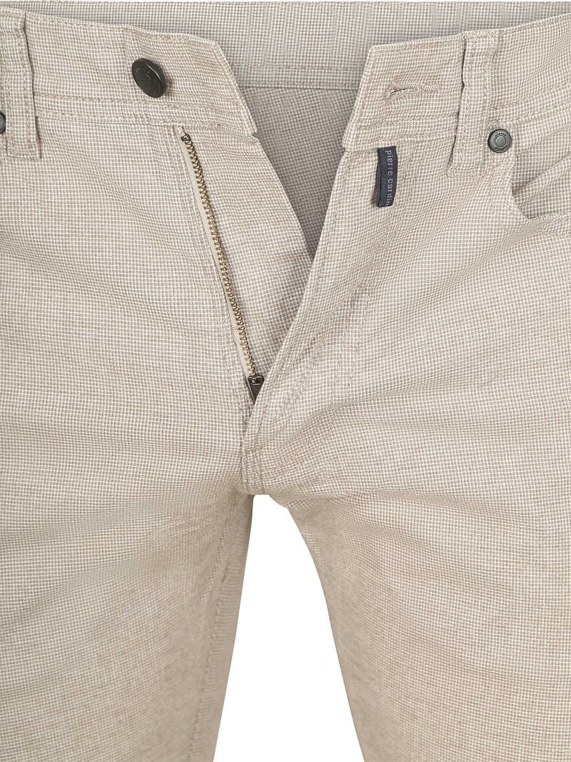 Pierre Cardin Trousers Lyon Tapered Druck Greige - Größe W 38 - L 30 günstig online kaufen