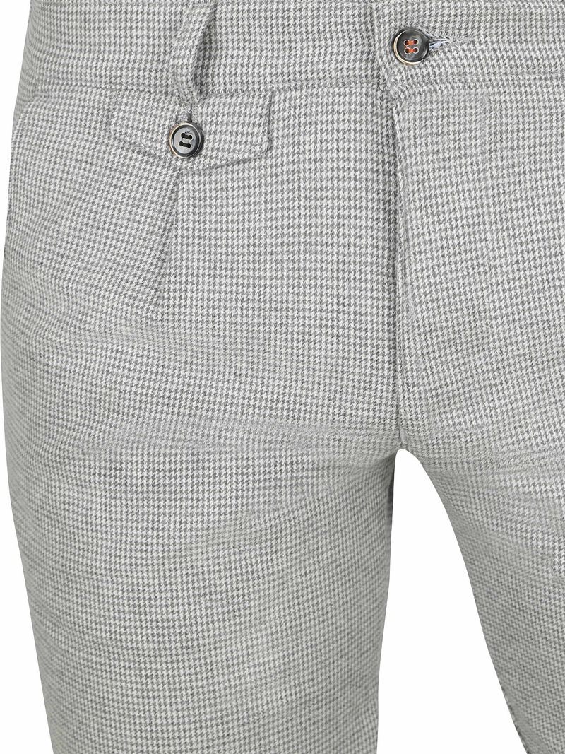 Suitable Chino Pico Pleat Flanel Druck Grau - Größe 98 günstig online kaufen