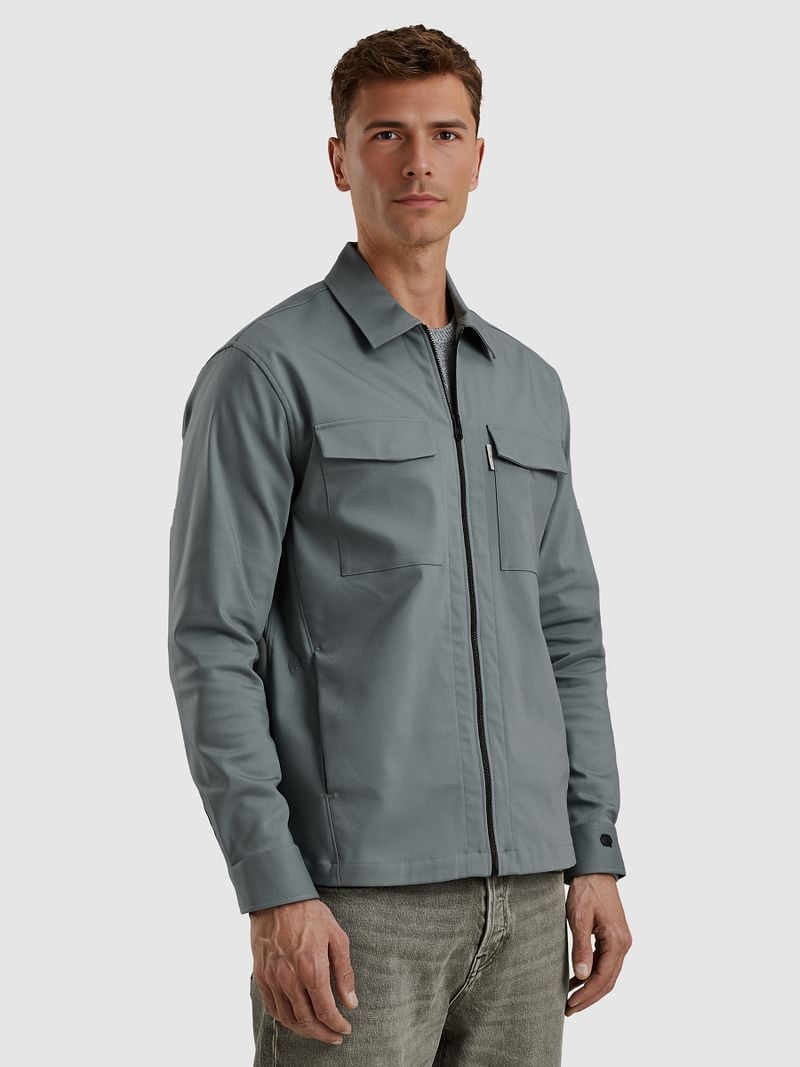 Cast Iron Tech Overshirt Stormy Blau - Größe S günstig online kaufen