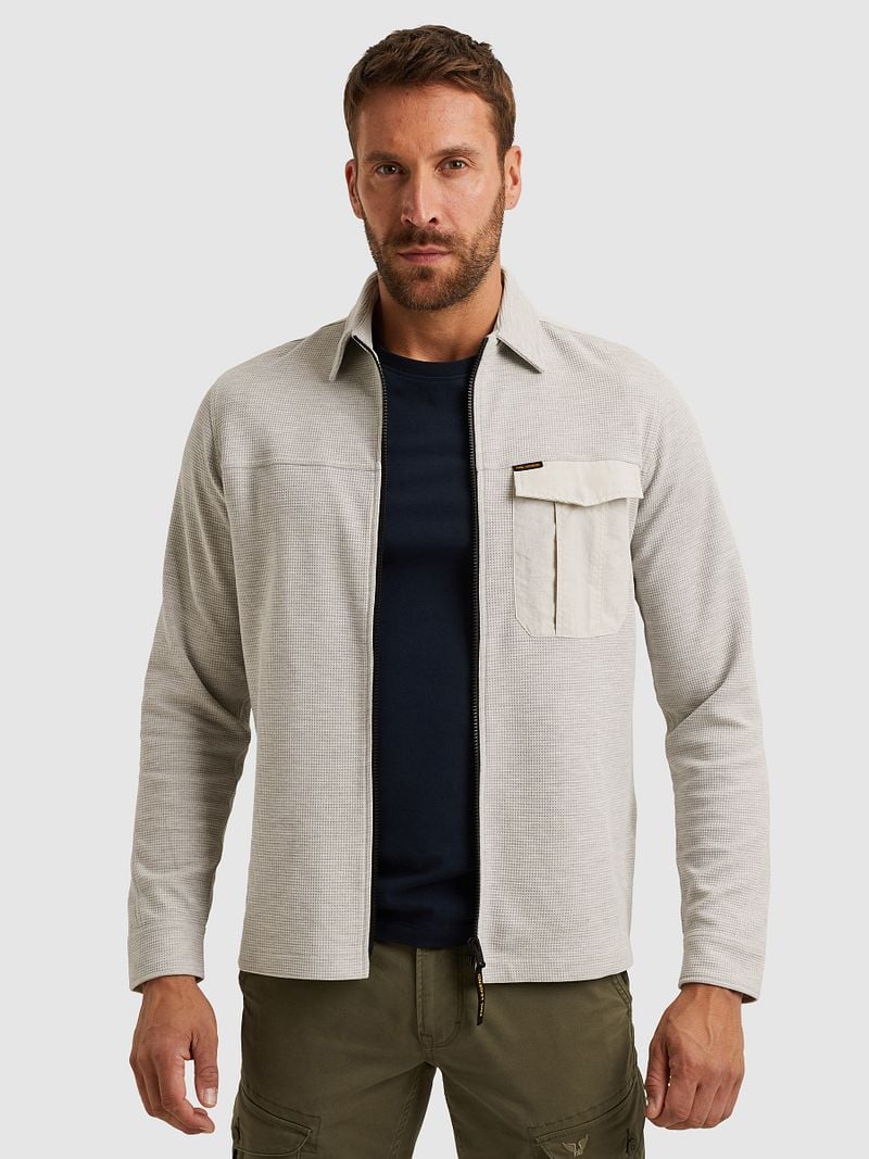 PME Legend Hemdjacke Jersey Waffle Grau - Größe L günstig online kaufen