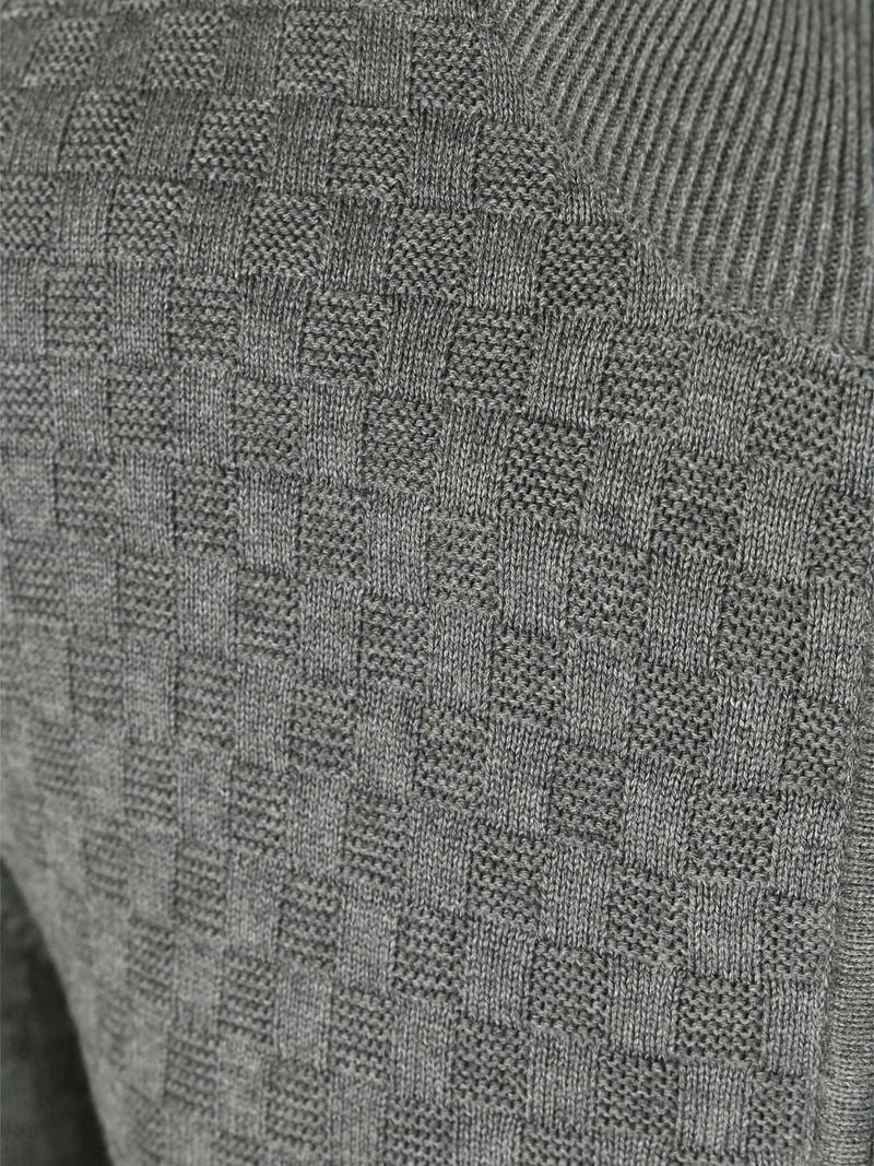 Gant Strickjacke Textur Grau - Größe L günstig online kaufen