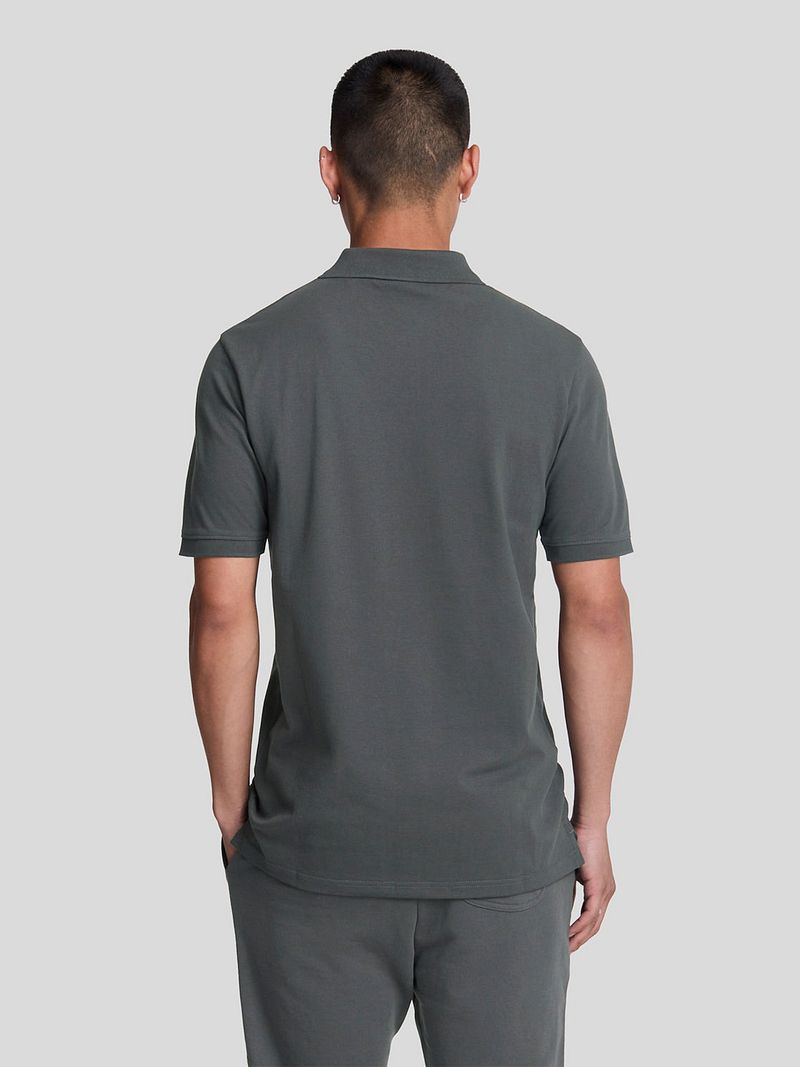 Lyle und Scott Polo Plain Anthrazit - Größe XL günstig online kaufen