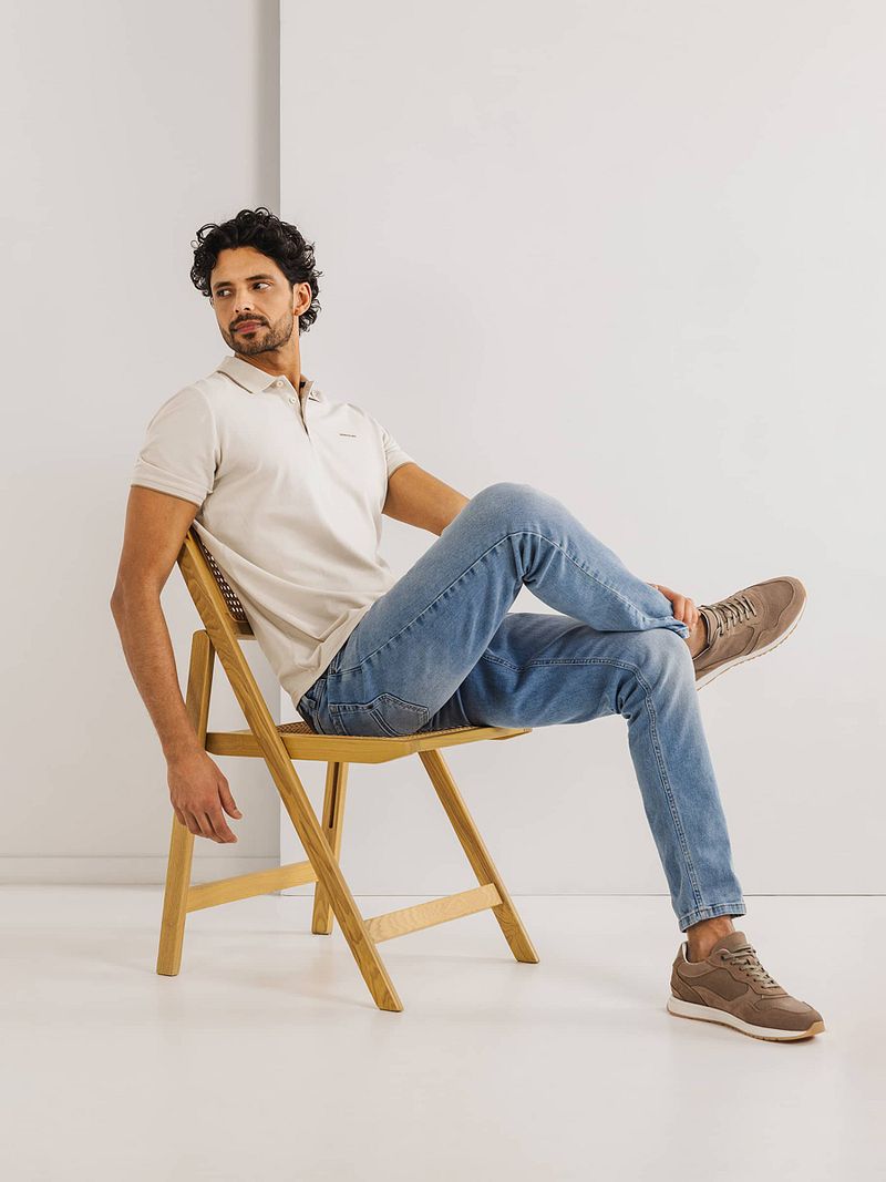 State of Art Poloshirt Piqué Greige - Größe M günstig online kaufen
