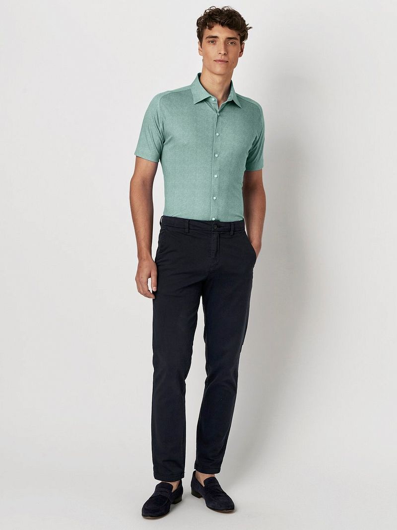 Desoto Short Sleeve Jersey Overhemd Lichtgroen