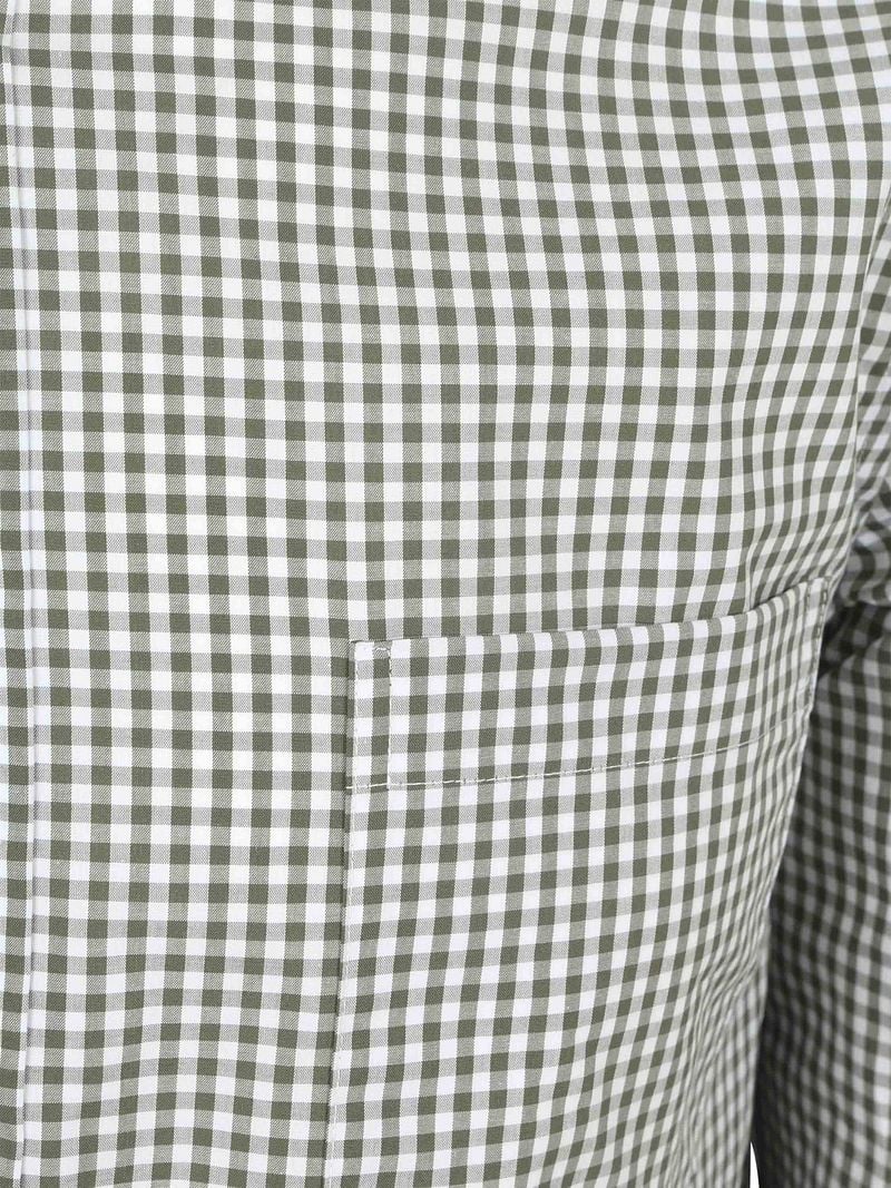 Steppin' Out Poplin Hemd Karos Grün - Größe M günstig online kaufen