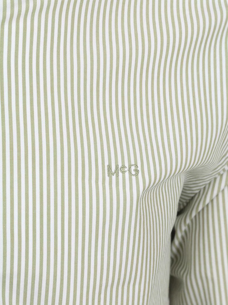 McGregor Hemd Poplin Streifen Grün - Größe M günstig online kaufen
