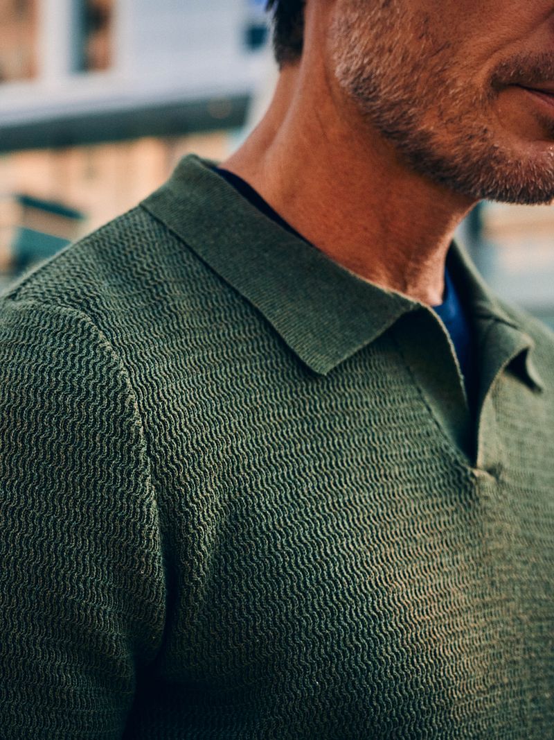 Suitable Pullover Riva Structure Melange Grün - Größe L günstig online kaufen