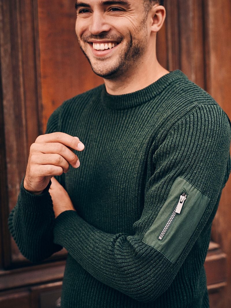 Suitable Mou Pullover Dunkelgrün - Größe XL günstig online kaufen
