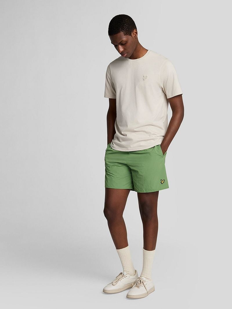 Lyle & Scott Badeshorts Plain Grün - Größe XL günstig online kaufen