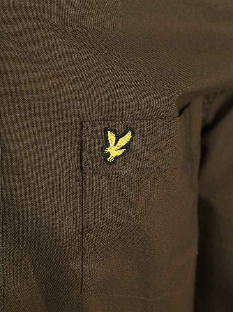Lyle & Scott Shirt Plain Oxford Olive - Größe L günstig online kaufen